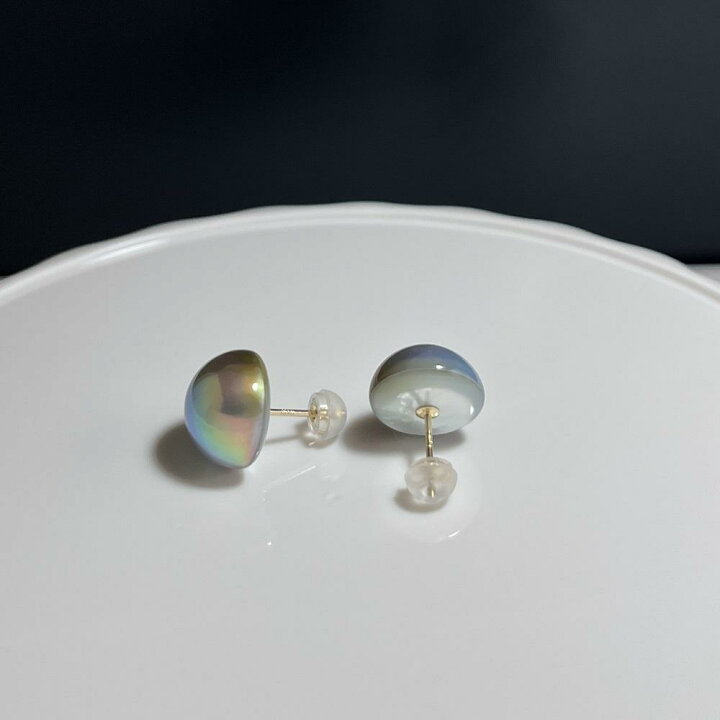 楽天市場】【ふるさと納税】【奄美パール】マベ真珠 12mm K18イエロー 