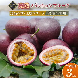 【ふるさと納税】2027年発送【農薬不使用】奄美完熟パッションフルーツ 約3kg（農家直送）数量限定 | 果物 南国フルーツ 季節限定 ジューシー フレッシュ 果実 詰合せ 鹿児島県 奄美大島