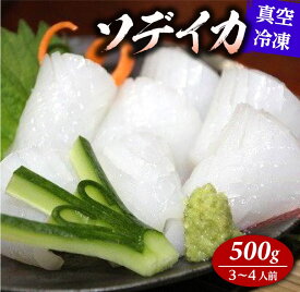 【ふるさと納税】冷凍ソデイカ　500g(3〜4人前)