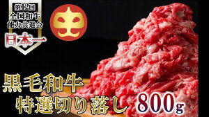 【ふるさと納税】【うしの中山】 黒毛和牛 切り落とし 800g【日付指定不可】