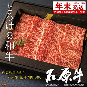 【ふるさと納税】 《年末配送!》世界が絶賛した“とろける和牛”幻の石原牛 赤身焼肉300g ( 鹿児島黒毛和牛 ブランド牛 牛肉 ビーフ こだわり プレミアム オメガ3脂肪酸 贈答 ギフト 徳之島