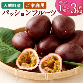 【ふるさと納税】【2027年発送分】【先行予約】徳之島発 天城町産 パッションフルーツ ご家庭用 ＜選べる＞ 約1kg 約2kg 約3kg 果物 フルーツ トロピカル 送料無料 AJ-27-N