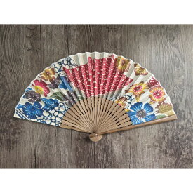 【ふるさと納税】びんがたプリント月桃紙扇子〜首里のまちなみ〜
