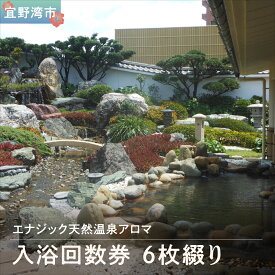【ふるさと納税】エナジック天然温泉アロマ 入浴回数券 6枚綴り | 天然 温泉 大自然 四季 日本庭園 | お風呂 露店風呂 サウナ サ活 ジェットバス スパ リラクゼーション リフレッシュ デトックス 湯治 癒し | 入浴券 利用券
