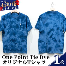 【ふるさと納税】EDISG Tシャツ One Point【カラー:Tie Dye】【サイズ:Lサイズ】KB-52-1
