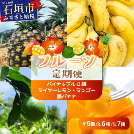 【ふるさと納税】＜内容量が選べる＞【定期便】よくばり定期便（パイナップル4種、マンゴー、マイヤーレモン） | パイン パイナップル マンゴー レモン マイヤーレモン ふるさと納税 ふるさと 沖縄県 沖縄 石垣 石垣島 石垣市 人気