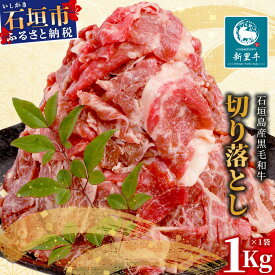 【ふるさと納税】石垣島産 黒毛和牛 新里牛 多用途抜群！切落し（1kg×1）合計1kg SZ-25