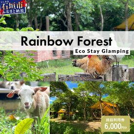 【ふるさと納税】Rainbow　Forest（レインボーフォレスト）施設利用券6,000円分 RF-2｜沖縄県 石垣市 グランピング 宿泊券 旅行