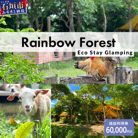 【ふるさと納税】Rainbow　Forest（レインボーフォレスト）施設利用券60,000円分 RF-6｜沖縄県 石垣市 グランピング 宿泊券 旅行