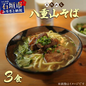 【ふるさと納税】 ＜お試し＞ 沖縄そば (八重山そば) 3食セット 石垣島から直送！本場の味をお試し | 沖縄 石垣 八重山 石垣島 お試し 5000円 沖縄そば 八重山そば そば ML-001