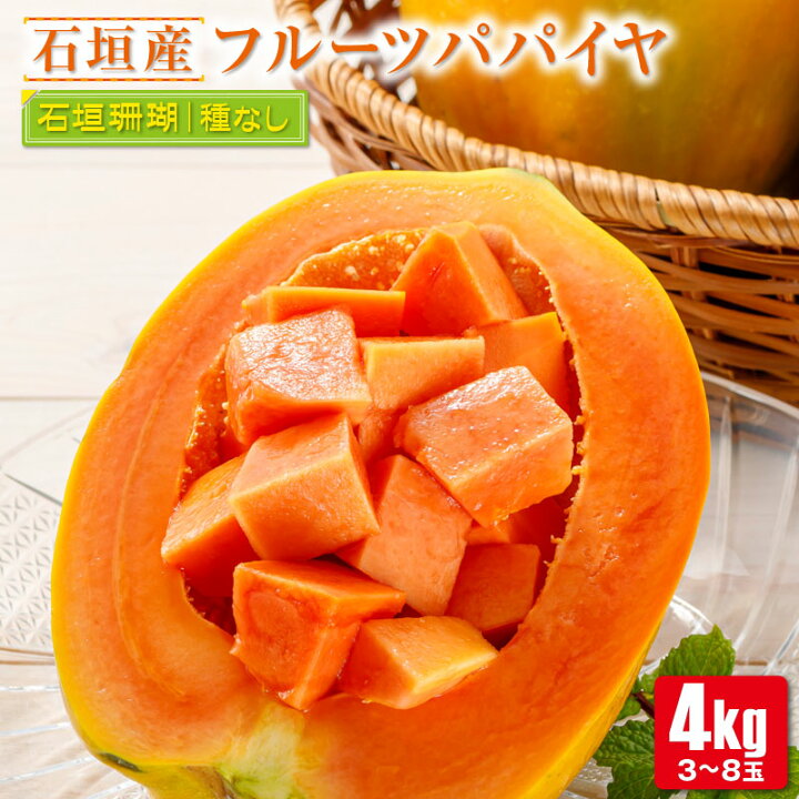 楽天市場】【ふるさと納税】石垣島 フルーツ パパイヤ 石垣珊瑚 赤果肉  