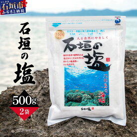 【ふるさと納税】石垣の塩 500g×2 計1kg ＜石垣島認定特産品＞ | 沖縄 石垣 塩 調味料 海塩 送料無料 SI-94