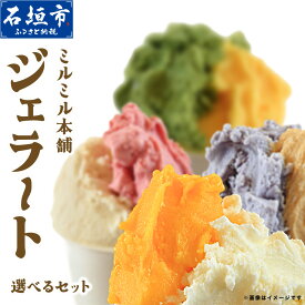 【ふるさと納税】石垣島ミルミル本舗 南の島のジェラート！【南風セット または ミルミル人気ジェラートセット 12個入り】（1個 132ml） Z-6 Z-7 石垣島 石垣市 沖縄県石垣市 セット ジェラート 石垣島産 八重山