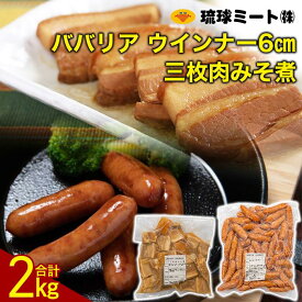 【ふるさと納税】三枚肉みそ煮 ＆ ババリア ウインナー6cm | ウィンナー ソーセージ 肉 お肉 お取り寄せ グルメ 食品 加工食品 人気 おすすめ 送料無料