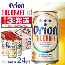 【ふるさと納税】 オリオンビール ＜ オリオン ザ・ドラフト ＞ 350ml × 24缶 1ケース 24本 クラフトビール 沖縄 ビール BEER ドラフト 生ビール オリオン orion お酒 缶ビール 地ビール 箱買い まとめ買い アルコール 度数 5％ ギフト 冬ギフト お歳暮 誕生日 缶 送料無料