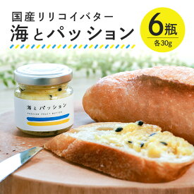【ふるさと納税】パッションフルーツ バター 「海とパッション」 6瓶入り リリコイバター フルーツバター 沖縄 果物 バター ジャム 朝食 フルーツ パン デザート スイーツ 酸味 甘み ギフト プレゼント セット 沖縄県 糸満市 送料無料
