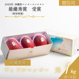 【ふるさと納税】【 先行予約 2026年 発送 】コーラルファーム アップルマンゴー 1kg (2〜3玉) 秀品 沖縄県産 マンゴー アーウィンマンゴー 1キロ 国産 完熟マンゴー 果物 くだもの フルーツ 完熟 夏 沖縄 お取り寄せ ギフト 産地直送 農家直送 糸満市 送料無料