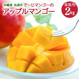 【ふるさと納税】【 先行予約 2026年 発送 】 沖縄 糸満市産 でーじマンゴーの アップルマンゴー 2kg ( 家庭用 ) マンゴー アップルマンゴー アーウィンマンゴー 2キロ フルーツ 果物 完熟 わけあり 沖縄県産 国産 完熟マンゴー くだもの 産地直送 農家直送 糸満市 送料無料