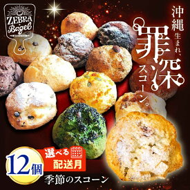 【ふるさと納税】厳選おすすめ スコーン 12個セット 焼き菓子 焼菓子 お菓子 冷凍 個包装 沖縄市 / ZEBRA.Bagel [BCAE003]