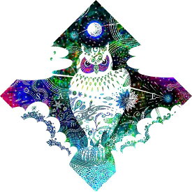 【ふるさと納税】［琉球イラストレーション］ 与儀勝之 『星の降る夜 / Starry night』 額装Mサイズ インテリア 雑貨 アート おしゃれ おすすめ 沖縄市 / yogima office [BCAI006]