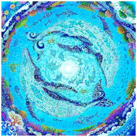 【ふるさと納税】［琉球イラストレーション］ 与儀勝之 『海の星 〜深海の舞い〜 / Star of the Sea - Dance of the deep sea -』 額装Lサイズ インテリア 雑貨 アート おしゃれ おすすめ 沖縄市 / yogima office [BCAI011]