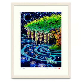 【ふるさと納税】［琉球イラストレーション］ 与儀勝之 『サガリバナ / Barringtonia』 額装Lサイズ インテリア 雑貨 アート おしゃれ おすすめ 沖縄市 / yogima office [BCAI023]