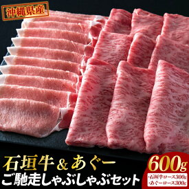 【ふるさと納税】石垣牛＆あぐーご馳走しゃぶしゃぶセット|肉 お肉 にく 牛肉 豚肉 石垣牛 あぐー豚 ロース すき焼き しゃぶしゃぶ セット 沖縄県 豊見城市（AG010）