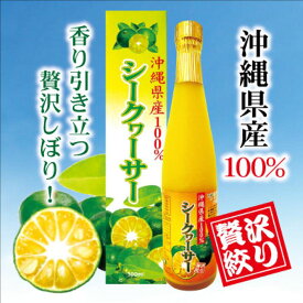 【ふるさと納税】沖縄県産 100％ シークワーサー 500ml 1本 | シークヮーサー シークアーサー ジュース 果汁 ドリンク