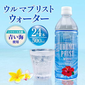 【ふるさと納税】ウルマプリスト 水 飲料 500ml×24本ペットボトル 500ml ケース ケース買い まとめ買い 常備品 飲み物 ドリンク まとめ買い アウトドア ミネラル 塩 シママース 特産品 人気 限定 業務用 送料無料 沖縄 沖縄土産 災害 備蓄 防災