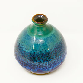 【ふるさと納税】【琉球太田焼窯元】 沖縄の青い海・滄海丸壷