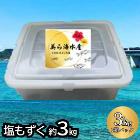 【ふるさと納税】【美ら海水産】塩もずく（約3kg）もずく 海藻 スヌイ 低カロリー 酢の物 てんぷら 汁物 漬物 サラダ 沖縄 うるま市