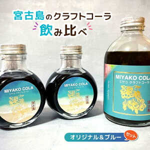【ふるさと納税】【宮古島のクラフトコーラ飲み比べ】ミヤココーラ≪オリジナル&ブルー≫(JN004)