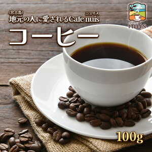 【ふるさと納税】地元(宮古島)の人に愛されるCafe nuis コーヒー(100g)(BW08)