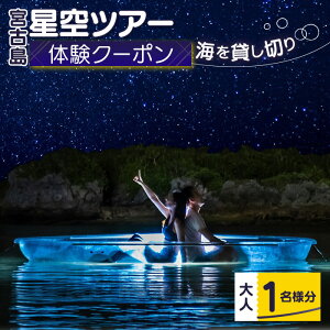 【ふるさと納税】【宮古島】絶景貸切ツアー 星空ツアー(日本初・海の上で星空撮影)大人1名様分 うみさんぽ(MS05)