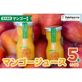 【ふるさと納税】＜当社人気商品＞宮古島のしあわせマンゴー　小瓶5本セット【90g×5本】（T113）
