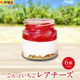 【ふるさと納税】ごろっとイチゴとレアチーズ（南城市／美らイチゴ） I いちご レアチーズ スイーツ デザート 美らイチゴ ご当地 スイーツ 沖縄県 南城市