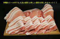 【ふるさと納税】沖縄あぐーしゃぶしゃぶ用バラ・ロース食べ比べセット(総重量1.2kg)特製シークヮーサーポン酢付き