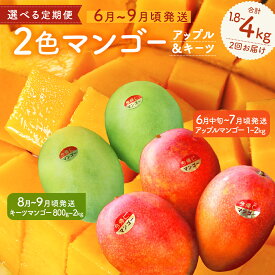 【ふるさと納税】 【定期便】今帰仁2色マンゴー（赤・緑）【先行予約】【2026年　赤：6月中旬～7月頃　緑：8月～9月頃発送】生産者直送