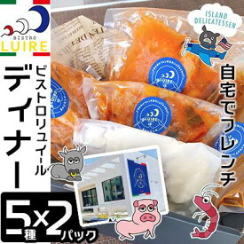 【ふるさと納税】自宅でフレンチ ビストロリュイール ディナー「各200g×5種セット×1P」or「各200g×5種セット×2P」｜スペアリブ スープ カレー 欧風 肉 食品 沖縄 人気 おすすめ 送料無料 ギフト