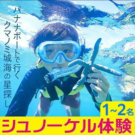 【ふるさと納税】シュノーケル 体験 「1名様～2名様」【バナナボートで行くクマノミ城海の星探し】