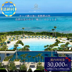 【ふるさと納税】ホテルモントレ沖縄 館内利用券 30000円