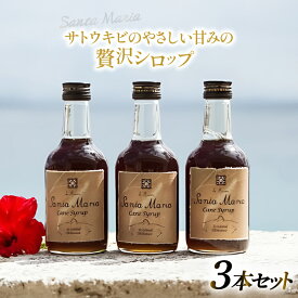 【ふるさと納税】 シロップ 瓶 イエラムサンタマリア ケーンシロップ 3本 計870ml [伊江島物産センター 沖縄県 伊江村 ie47bde210042] 瓶 サトウキビ 沖縄 黒糖 国産