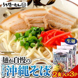 【ふるさと納税】ひまわり 沖縄そば 2食 袋入 3P | | 沖縄そば 沖縄 美味しさに 訳あり 北谷町 おすすめ 人気 送料無料