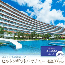 【ふるさと納税】ヒルトンギフトバウチャー　450,000円分 | ホテル 旅行 ギフト券 バウチャー チケット 北谷 北谷町 クーポン ホテル 高級 宿 ふるさと 旅行 宿泊 沖縄県 沖縄 北谷 人気 アメリカンビレッジ 送料無料