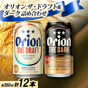【ふるさと納税】【ギフトにおすすめ】オリオン ザ・ドラフト&オリオン ザ・ダークの詰め合わせ 各種6本 合計12本【1674859】