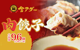 【ふるさと納税】沖縄県産　金アグー　肉餃子　大容量　96個入り　12個×8パック