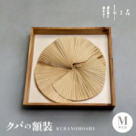 【ふるさと納税】クバの額装KUBANOHOSHI(ホワイト)Mサイズ【1503765】