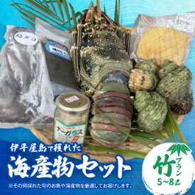 【ふるさと納税】伊平屋島で獲れた海産物セット 竹プラン(5～8品)【配送不可地域：離島】【1518228】