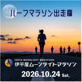 【ふるさと納税】第32回 伊平屋ムーンライトマラソン 出走権1名様(ハーフマラソン)【1545544】