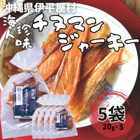 【ふるさと納税】海人珍味 チヌマンジャーキー 20g×5袋【1608280】